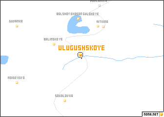map of Ulugushskoye