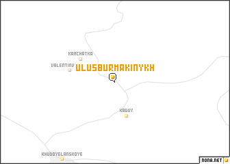 map of Ulus Burmakinykh