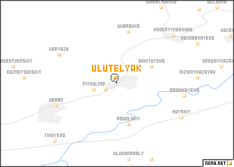 map of Ulu-Telyak
