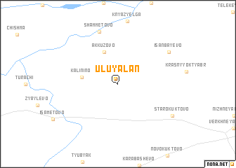 map of Ulu-Yalan