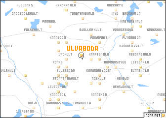 map of Ulvaboda