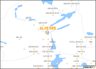 map of Ulvenäs