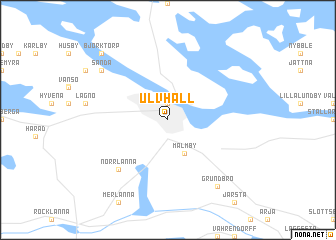 map of Ulvhäll