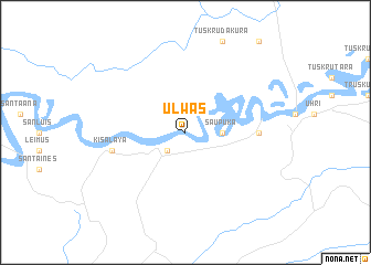 map of Ulwás