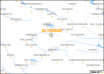 map of Ulʼyanovo