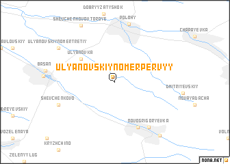 map of Ulʼyanovskiy Nomer Pervyy