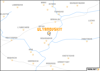 map of Ulʼyanovskiy