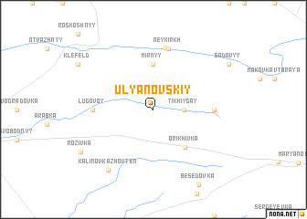 map of Ulʼyanovskiy