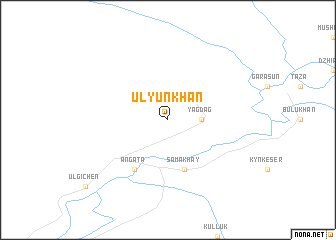 map of Ulyunkhan