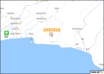 map of Umanoue