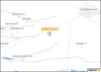 map of Umanskiy