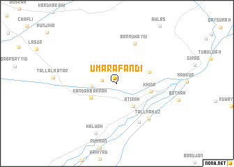 map of ‘Umar Afandī