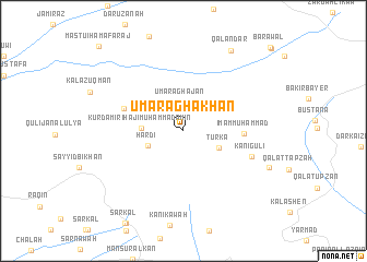 map of ‘Umar Āghā Khān