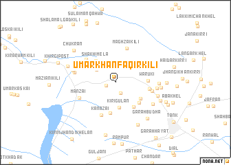 map of Umar Khān Faqīr Kili