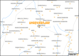 map of Umar Khān Jār