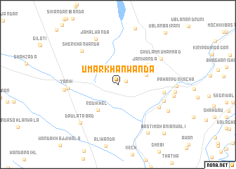 map of Umar Khān Wānda