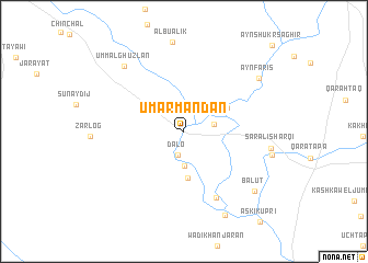 map of ‘Umar Mandān
