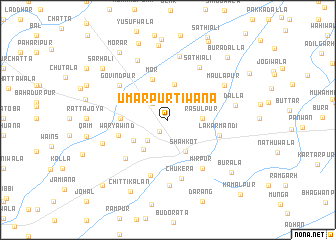 map of Umarpur Tiwāna