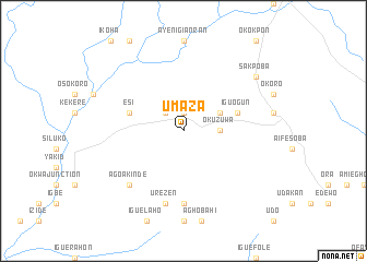 map of Umaza