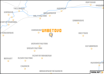 map of Umbetovo