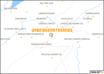 map of Umbría de Matasanos