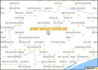 map of Umbrias de Camacho