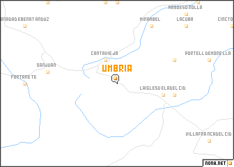 map of Umbría