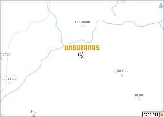 map of Umburanas