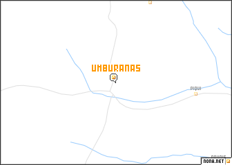 map of Umburanas