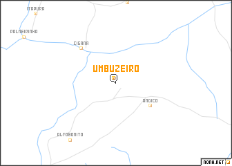 map of Umbuzeiro