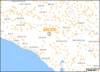 map of Umčani
