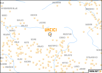 map of Umčići