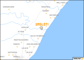 map of Umdloti