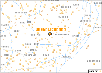 map of Umed Ali Chanar