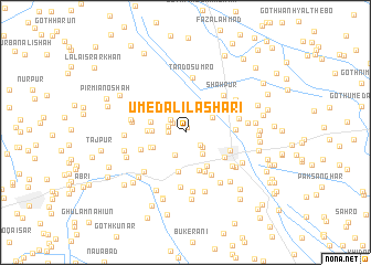 map of Umed Ali Lashāri