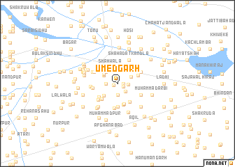 map of Umedgarh