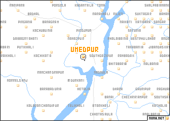 map of Umedpur