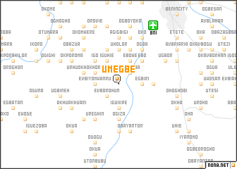 map of Umegbe