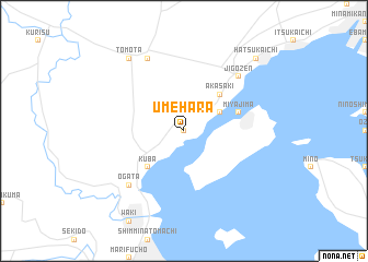 map of Umehara