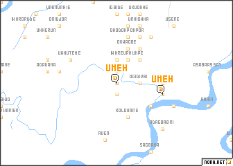 map of Umeh