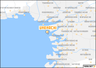 map of Umemachi