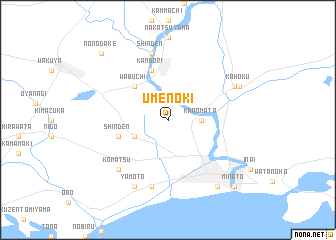 map of Umenoki