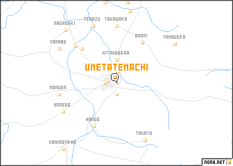 map of Umetatemachi