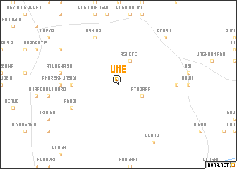map of Ume