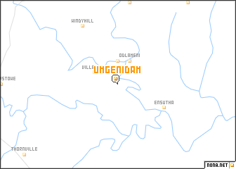 map of Umgeni Dam