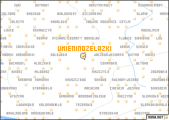 map of Umienino Żelazki