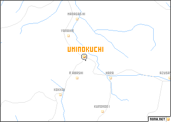 map of Uminokuchi
