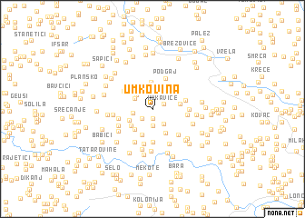 map of Umkovina