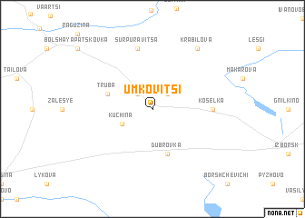 map of Umkovitsi