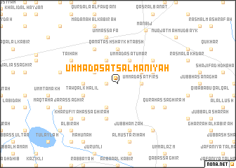 map of Umm ‘Adasat Salmānīyah